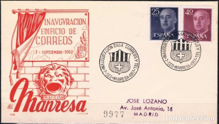 Sellos: 1957.-  MANRESA A MADRID - Foto 1
