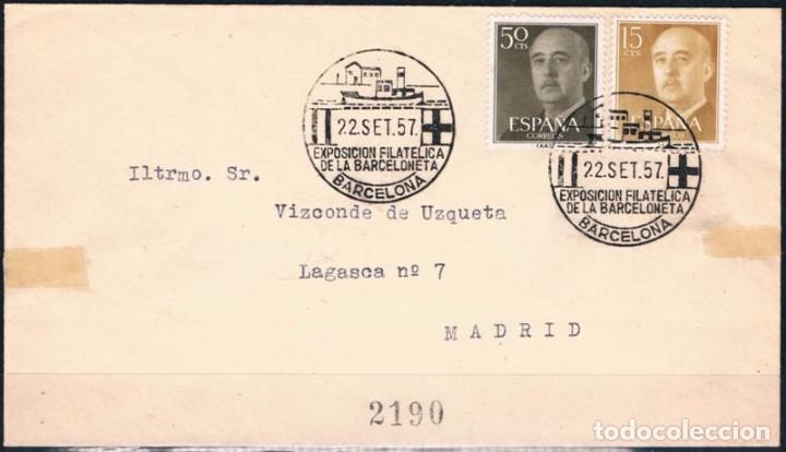 Sellos: 1957.-  BARCELONA A MADRID - Foto 1