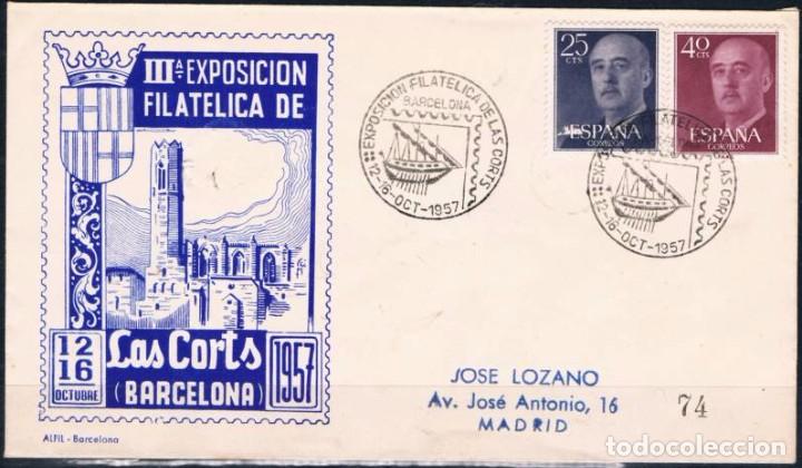 Sellos: 1957.-  BARCELONA A MADRID - Foto 1