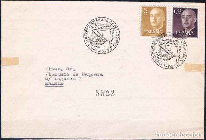 Sellos: 1957.-  BARCELONA A MADRID - Foto 1