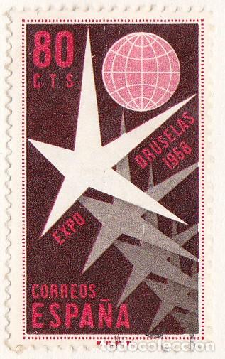 Sellos: 1958 - EXPOSICION DE BRUSELAS - EDIFIL 1220 - Foto 1