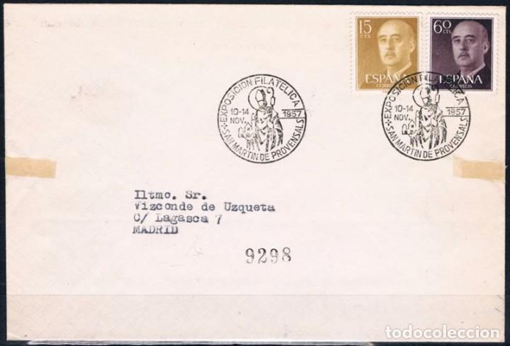 Sellos: 1957.-  SAN MART&Iacute;N DE PROVENSALS A MADRID - Foto 1