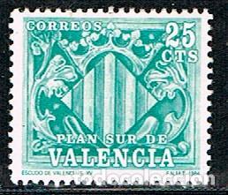 Sellos: Valencia n&ordm; 11, Escudo, nuevo *** - Foto 1