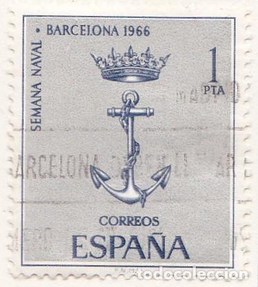 Sellos: 1966 -SEMANA NAVAL EN BARCELONA - EDIFIL 1737 - Foto 1