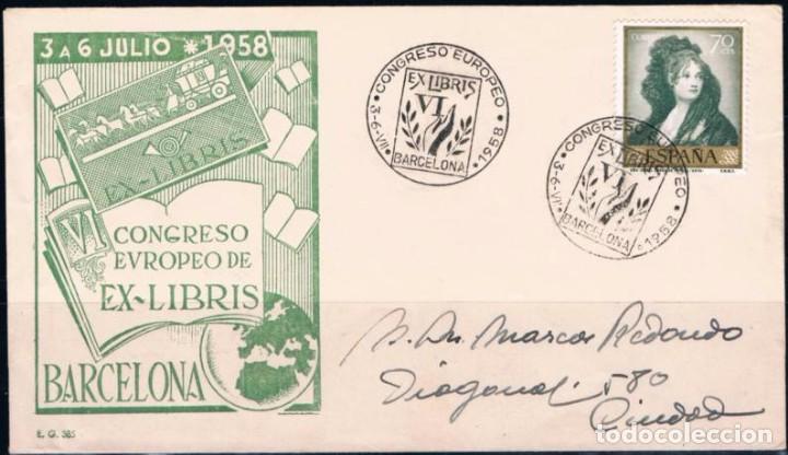 Sellos: 1958.-  BARCELONA INTERIOR - Foto 1