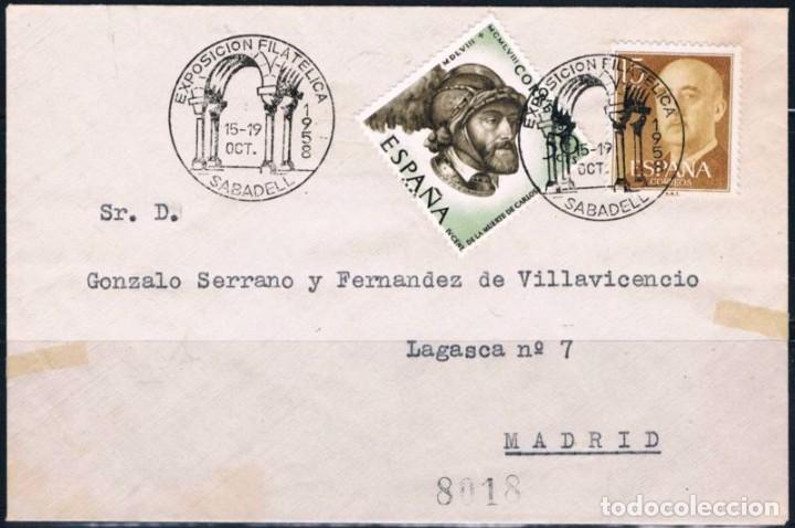 Sellos: 1958.-  SABADELL A MADRID - Foto 1