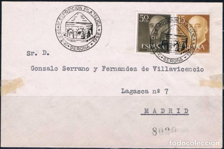 Sellos: 1958.-  GERONA A MADRID - Foto 1