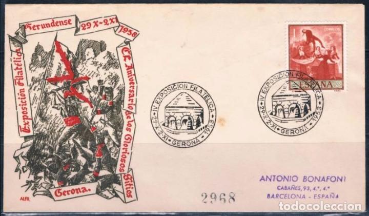 Sellos: 1958.- GERONA A BARCELONA - Foto 1