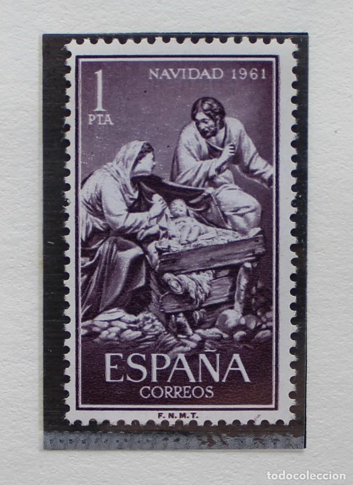 Sellos: ESPA&Ntilde;A 1961, NAVIDAD , EDIFIL 1400 (**) - Foto 1