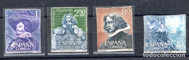 Sellos: Edifil SH 1344/1347. Sellos recortados de las hojitas Velazquez. Ver descripci&oacute;n
