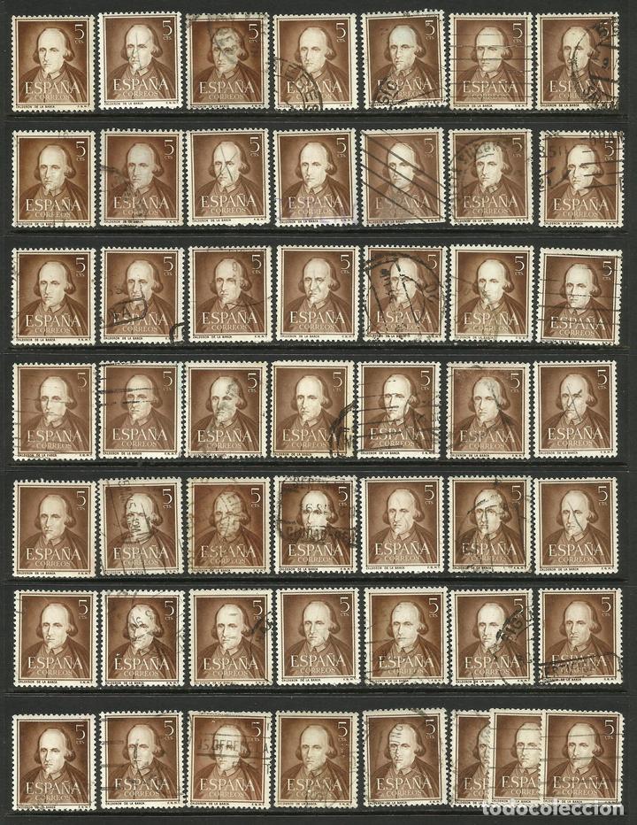 Sellos: Espa&ntilde;a, 1951 Calder&oacute;n de la Barca, 5 c., lote de 50 - Foto 1