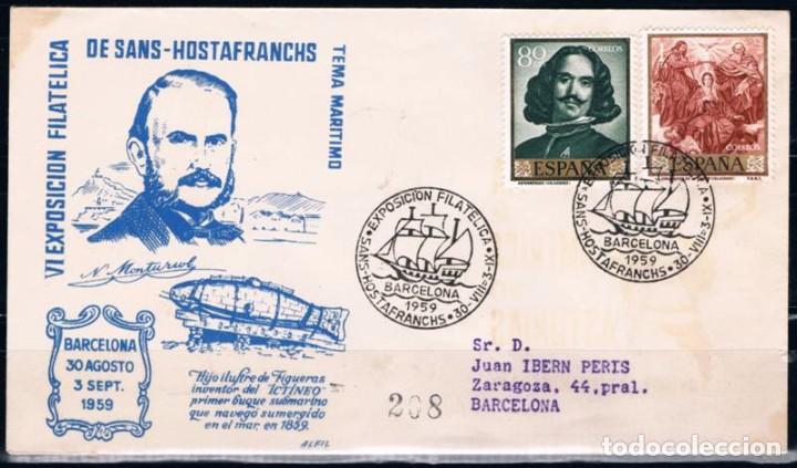 Sellos: 1959.-  BARCELONA INTERIOR - Foto 1