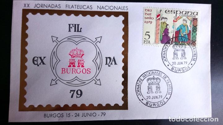 Sellos: SOBRE PRIMER D&Iacute;A DE CIRCULACI&Oacute;N, E FILA 79 - Foto 1