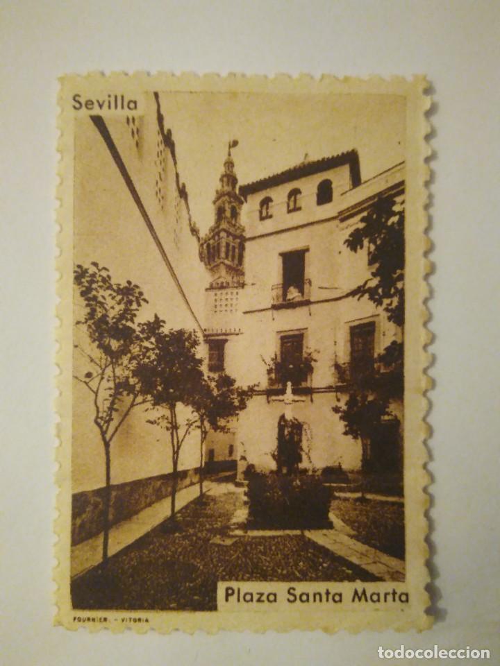 Sellos: SEVILLA.  PLAZA DE SANTA MARTA. - Foto 1