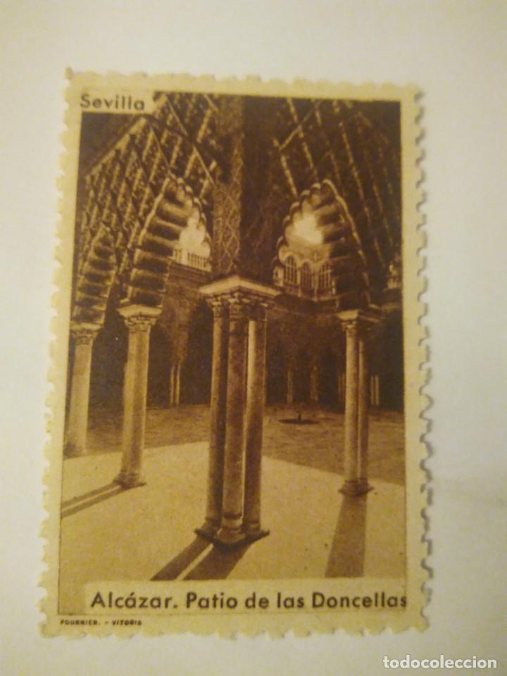 Sellos: SEVILLA.  ALC&Aacute;ZAR : PATIO DE LAS DONCELLAS - Foto 1