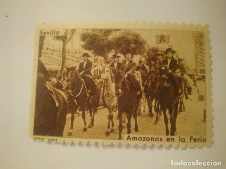 Sellos: SEVILLA.  AMAZONAS EN LA FERIA. - Foto 1