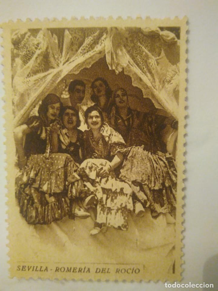 Sellos: SEVILLA.   ROMER&Iacute;A DEL ROC&Iacute;O. - Foto 1
