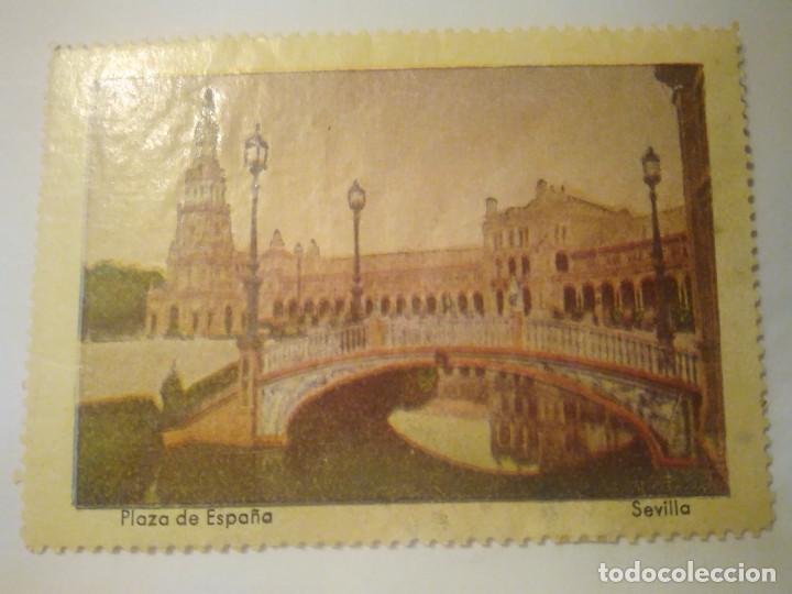 Sellos: PLAZA DE ESPA&Ntilde;A.  SEVILLA. - Foto 1
