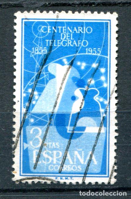 Sellos: Edifil 1182. 3 pts tel&eacute;grafos. Usado. - Foto 1