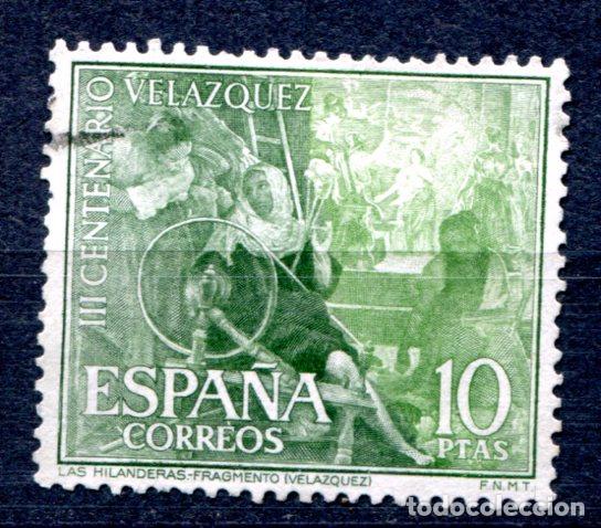 Sellos: Edifil 1343. 10 pts centenario de Vel&aacute;zquez. Usado - Foto 1