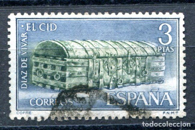 Sellos: Edifil 1446. 3 pts El Cid. Usado - Foto 1