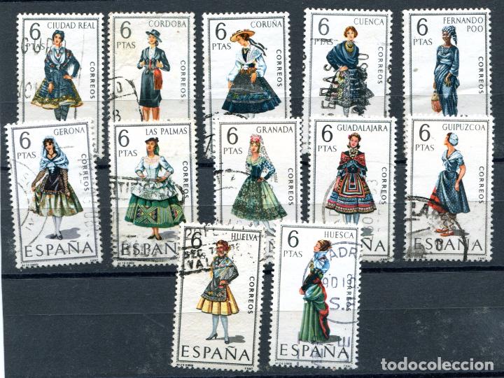 Timbres: Edifil 1839/1850. 2&ordf; serie completa de trajes Usados