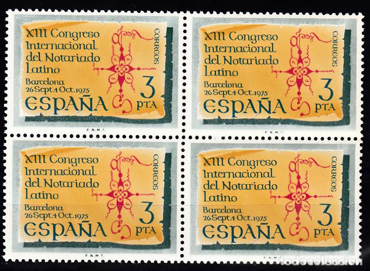 Timbres: EDIFIL 2283 *** BLOQUE 4. CONGRESO NOTARIOS 1975. DISPONIBLE SERIE SUELTA SIN FIJASELLO A 0'09 &euro;.