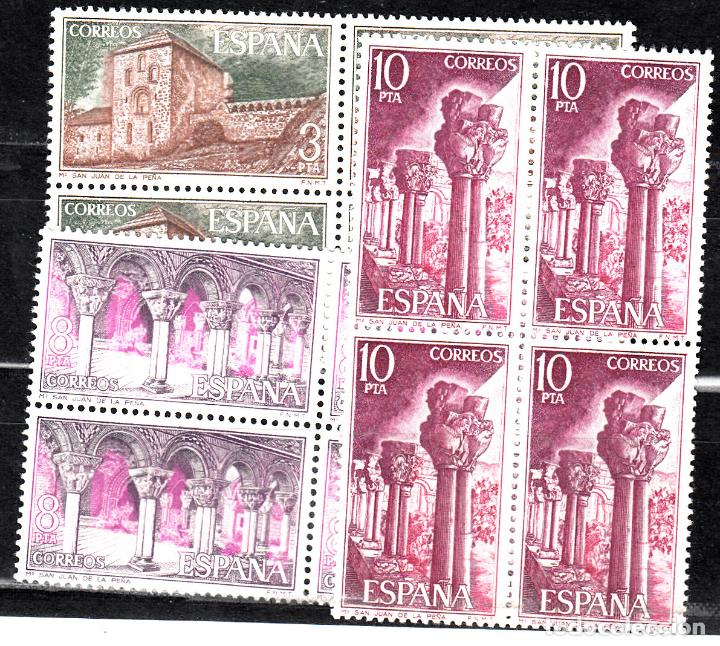Timbres: EDIFIL 2297/9 *** BLOQUE 4. SAN JUAN LA PE&Ntilde;A 1975. DISPONIBLE SERIE SUELTA SIN FIJASELLO A 0'30 &euro;.