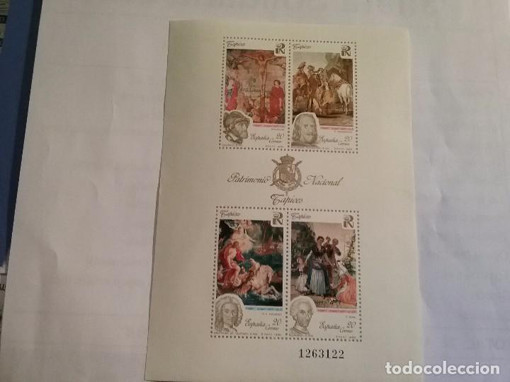 Selos: Hoja bloque serie patrimonio nacional tapices