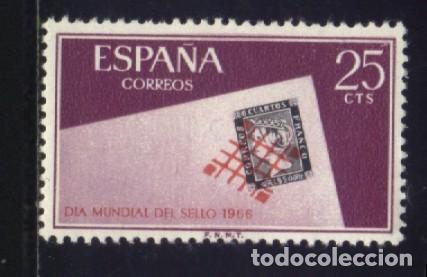 Sellos: S-01300- ESPA&Ntilde;A 1966. D&Iacute;A DEL SELLO. - Foto 1