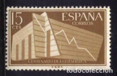 Sellos: S-01332- ESPA&Ntilde;A 1956. ESTADISTICA. - Foto 1