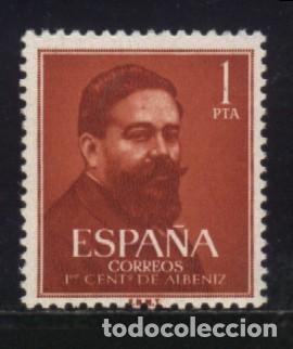 Sellos: S-01341- ESPA&Ntilde;A 1960. ISAAC ALBENIZ. - Foto 1