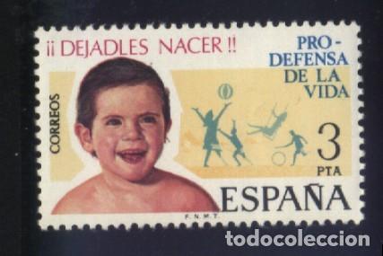 Sellos: S-01513- ESPA&Ntilde;A 1975. PRO DEFENSA DE LA VIDA. - Foto 1