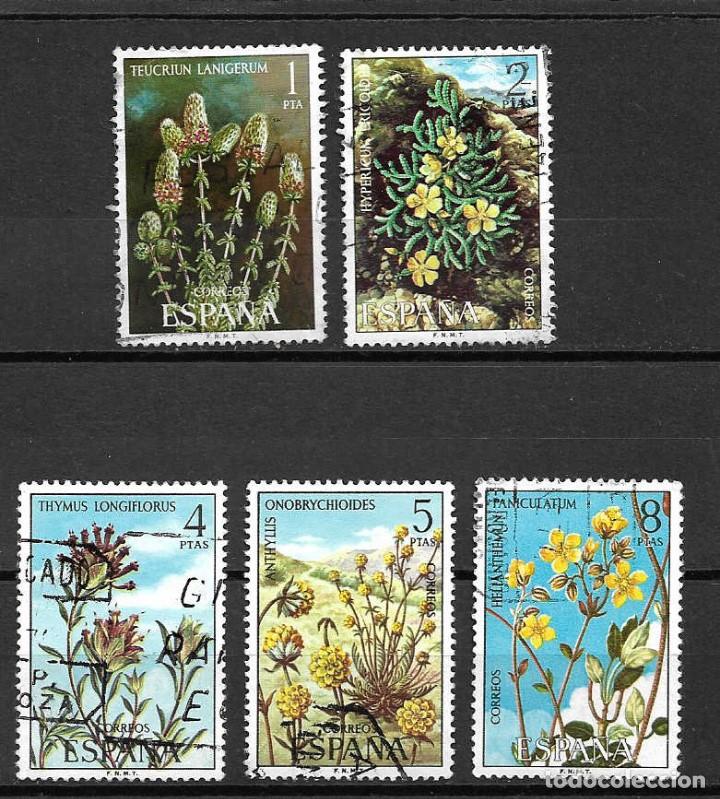 Sellos: flora. espa&ntilde;a. emit. 8-11-1974 - Foto 1