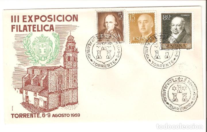 Sellos: III EXPOSICION TORRENTE 1959 - Foto 1