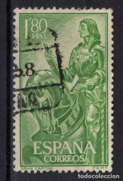 Sellos: ESPA&Ntilde;A 1209 - A&Ntilde;O 1958 - EL GRAN CAPITAN - Foto 1
