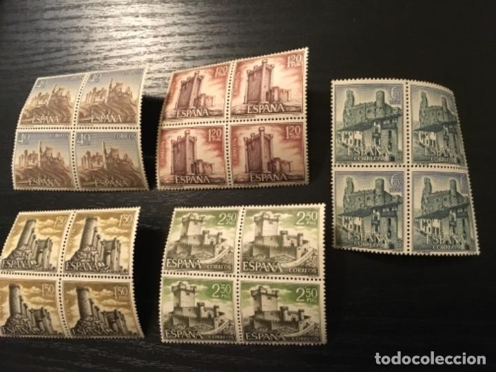 Stamps: Edifil 1880 / 1884- Castillos de Espa&ntilde;a en bloques de 4