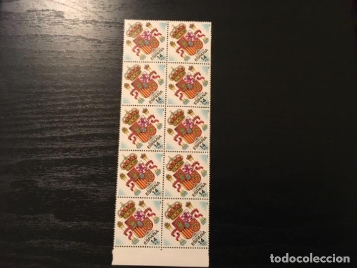 Sellos: Edifil 2685 - Escudo de Espa&ntilde;a bloque de 10 - Foto 1