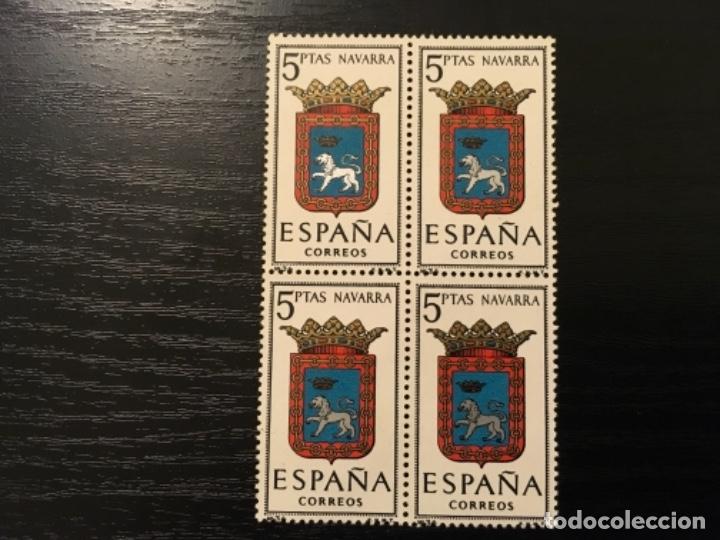 Sellos: Edifil 1560 - Escudo Navarra bloque de 4 - Foto 1
