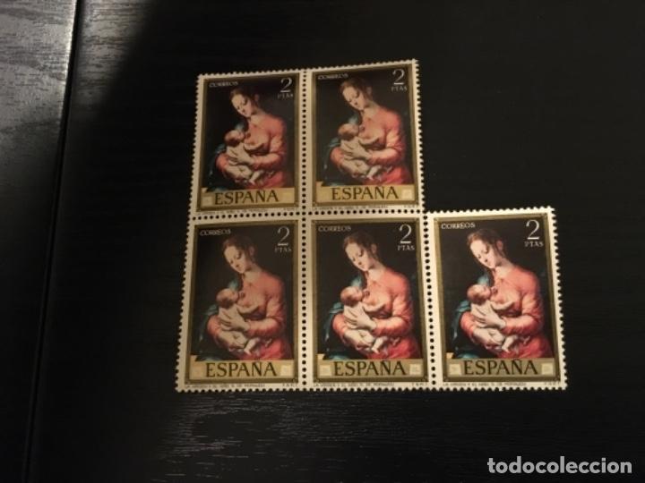 Timbres: Edifil 1966 - Lu&iacute;s de Morales bloque de 5