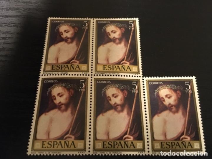 Timbres: Edifil 1970 - Lu&iacute;s de Morales bloque de 5