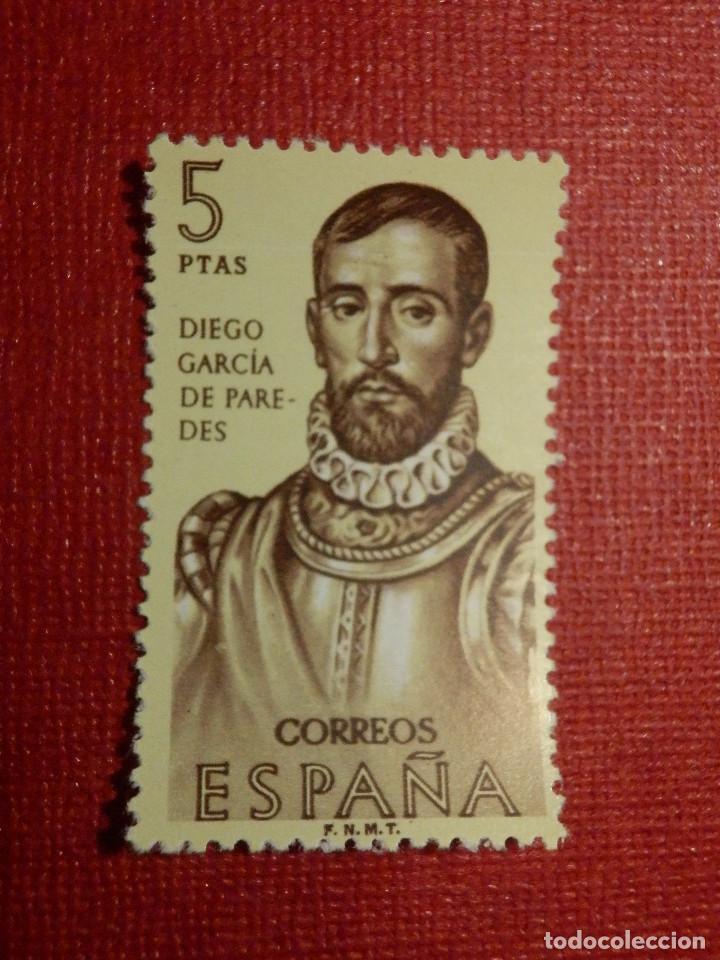 Sello de la oficina de correos de España Edifil 1531 Vasco Nuñez de Balboa Correos España 250 alumnos 