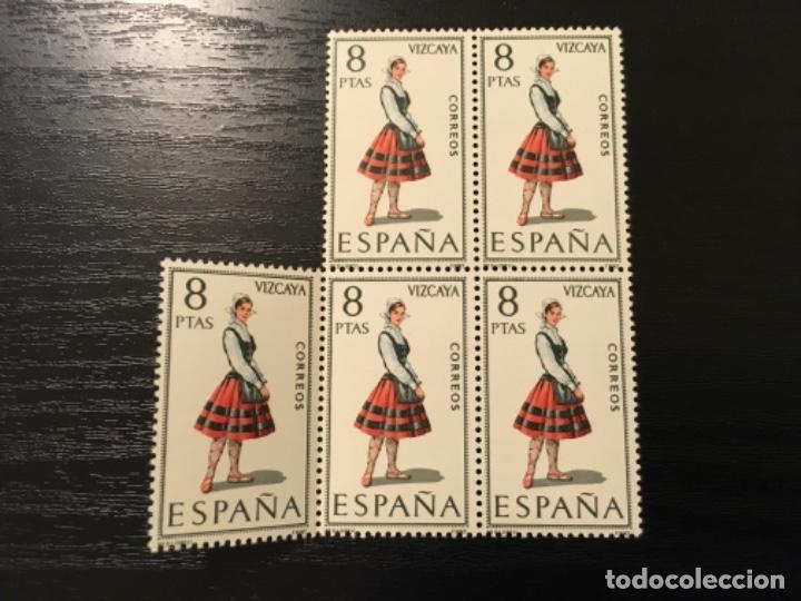 Sellos: Edifil 2016 - Trajes regionales Vizcaya bloque de 5 - Foto 1