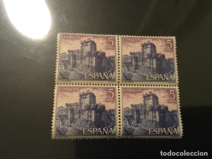 Sellos: Edifil 1814 Castillo de Coca bloque de 4