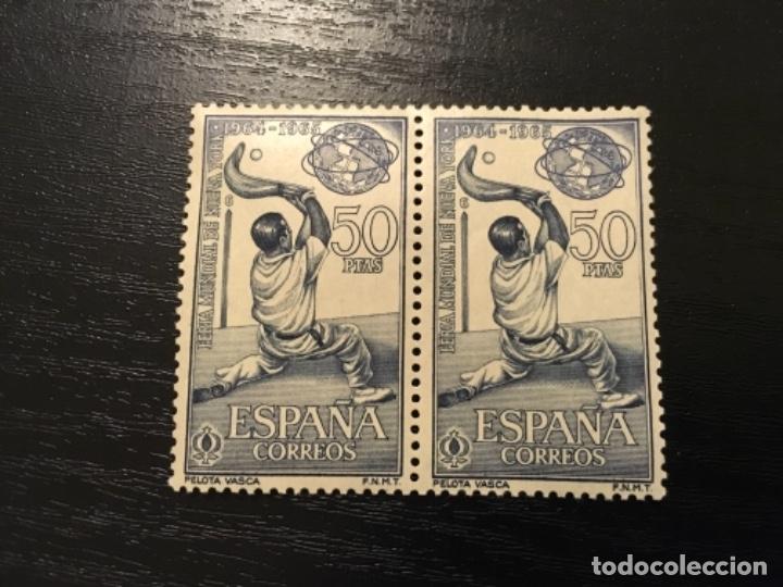 Sellos: Edifil 1594 - Feria mundial Nueva York 1964-1965 bloque de 2