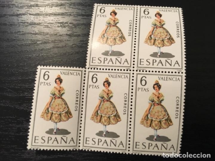 Sellos: Edifil 2014 - Trajes regionales Valencia en bloque de 5 - Foto 1