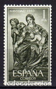 Sellos: ESPA&Ntilde;A 1963 - NAVIDAD - EDIFIL N&ordm; 1535** - Foto 1