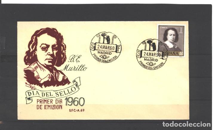 Sellos: ESPA&Ntilde;A 1960 - EDIFIL NRO. 1275 - BARTOLOME E. MURILLO - NUEVO - Foto 1
