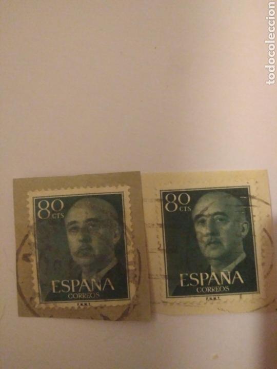 Sellos: 2 SELLO DE FRANCO 80 CENTIMOS CIRCULADO.27 - Foto 1