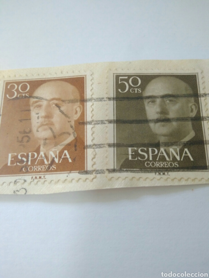Stamps: 2 SELLOS FRANCO 50 Y 30 CENTIMOS ESPA&Ntilde;A.8